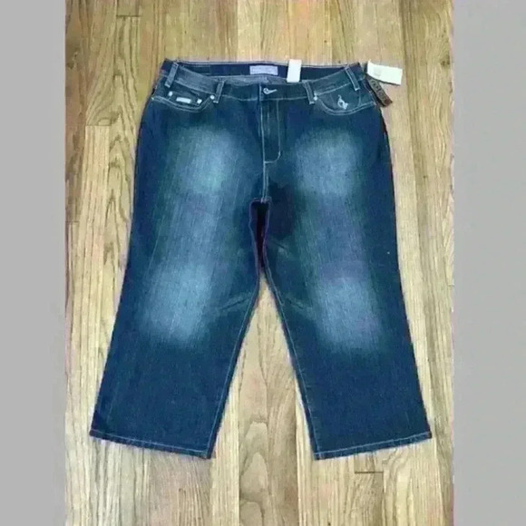 Women’s Baby Phat Stretch Crop capri cropped Jeans Size 20 NWT OP$64 - Picture 2 of 10